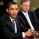 Schmidt and Obama at a White House meeting in 2009.